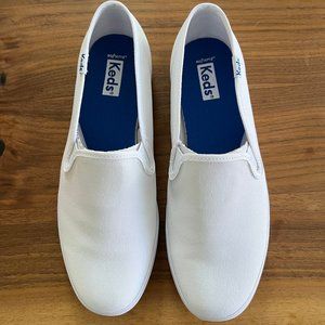 Brand New White Keds Slip-On Loafers - Women's 6.5 W